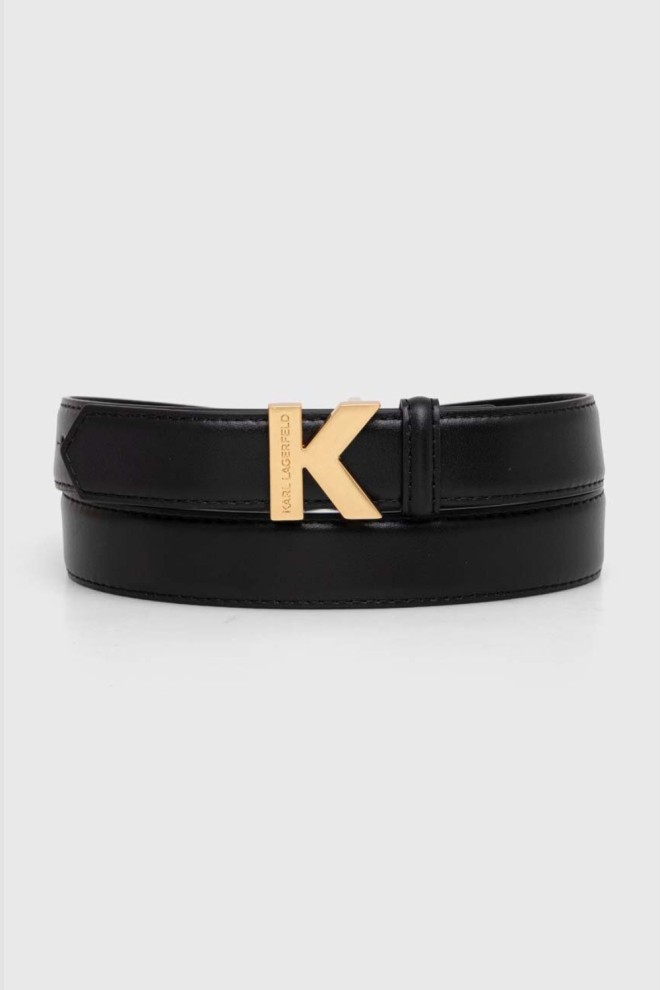 KARL LAGERFELD Black K/lock belt