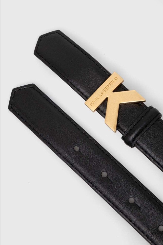 KARL LAGERFELD Black K/lock belt