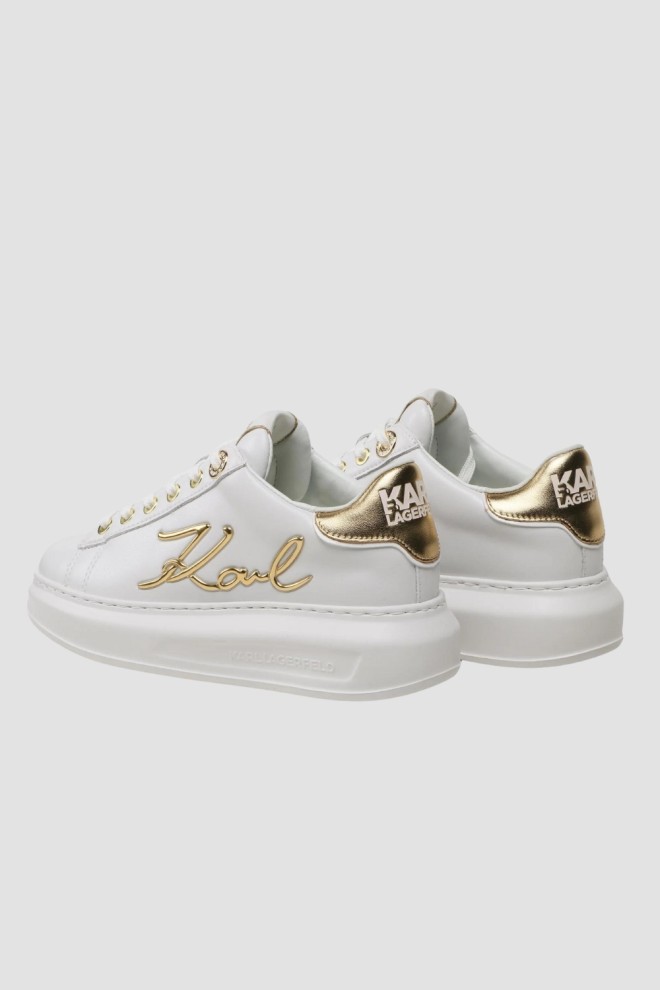 KARL LAGERFELD White Kapri Signia Lace sneakers