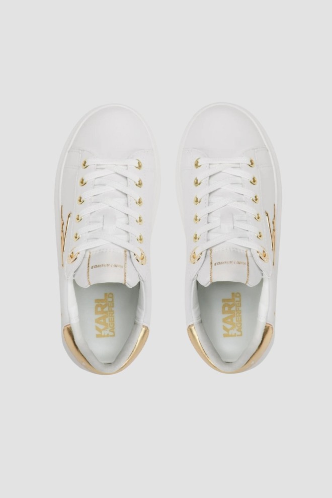 KARL LAGERFELD White Kapri Signia Lace adidași