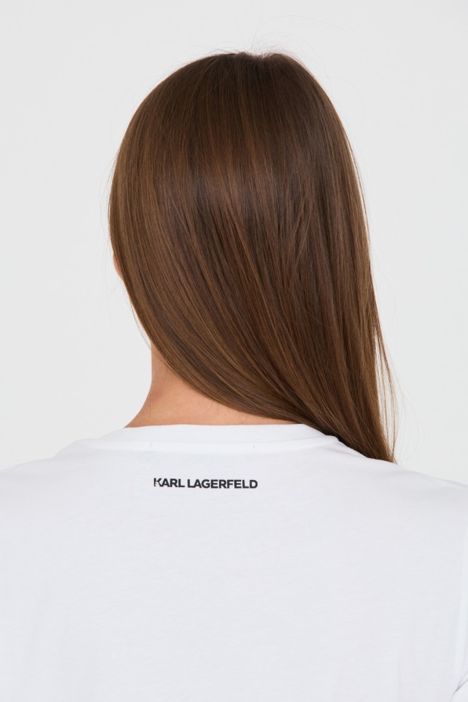 KARL LAGERFELD White Iconic 2.0 t-shirt