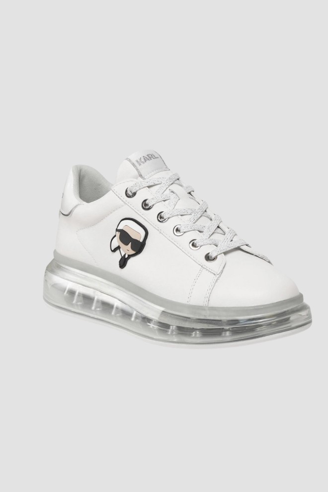 KARL LAGERFELD White Nft Lo Lace sneakers