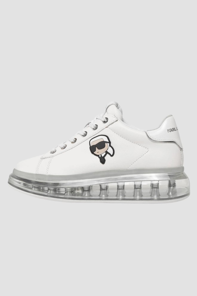 KARL LAGERFELD Białe sneakersy Nft Lo Lace