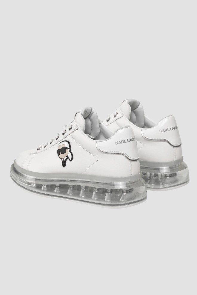 KARL LAGERFELD White Nft Lo Lace sneakers