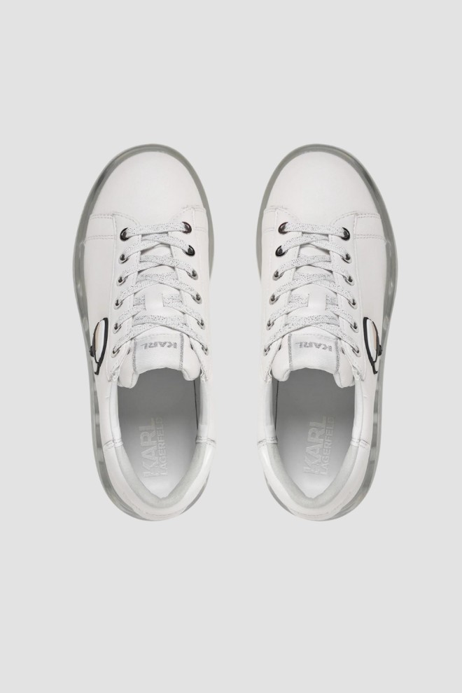 KARL LAGERFELD White Nft Lo Lace sneakers