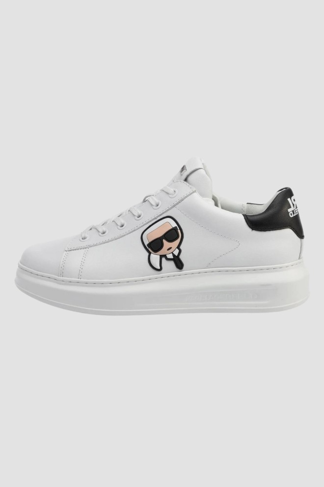 KARL LAGERFELD Białe sneakersy Kapri Nft Lo Lace