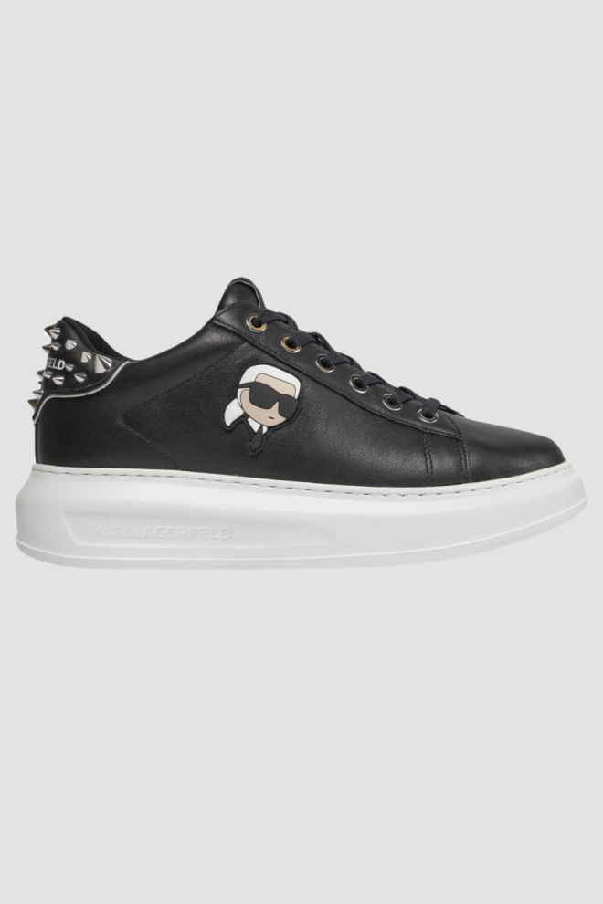 KARL LAGERFELD Black Kapri Nft Stud Tab sneakers