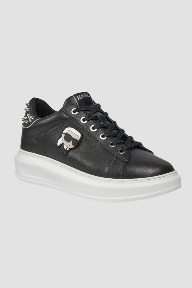 KARL LAGERFELD Black Kapri Nft Stud Tab sneakers