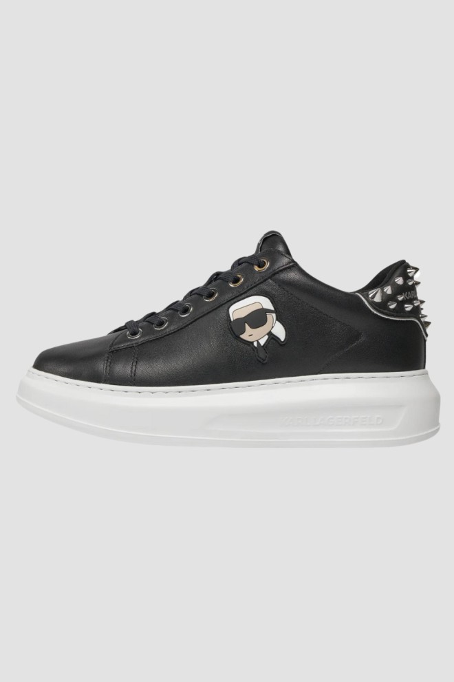 KARL LAGERFELD Black Kapri Nft Stud Tab sneakers