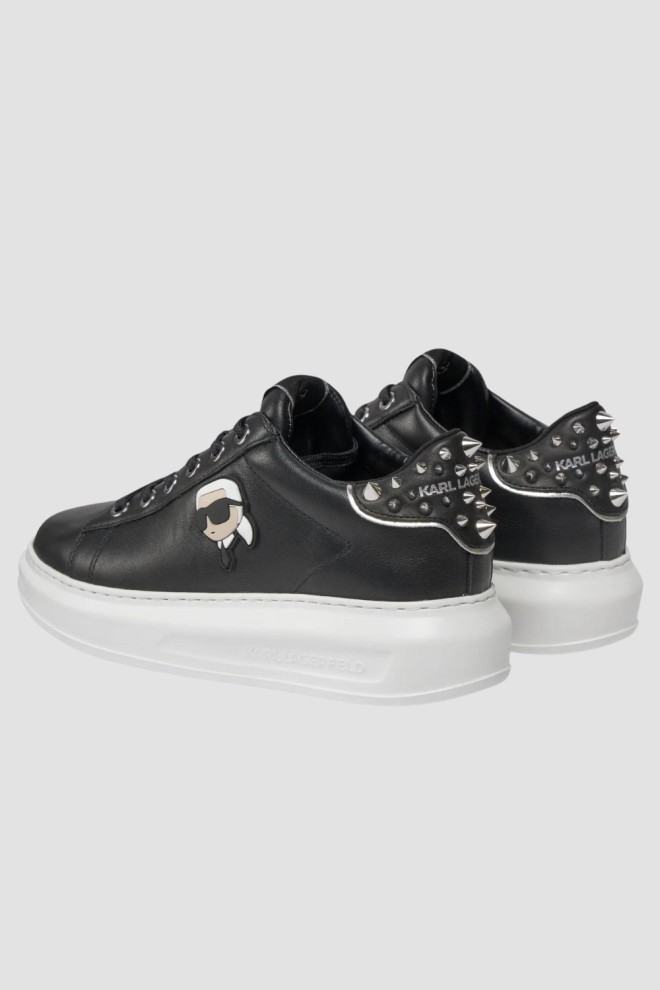 KARL LAGERFELD Black Kapri Nft Stud Tab sneakers