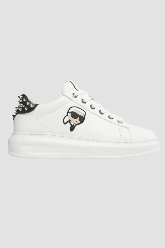 KARL LAGERFELD Białe sneakersy Karpi NFT Stud Tab