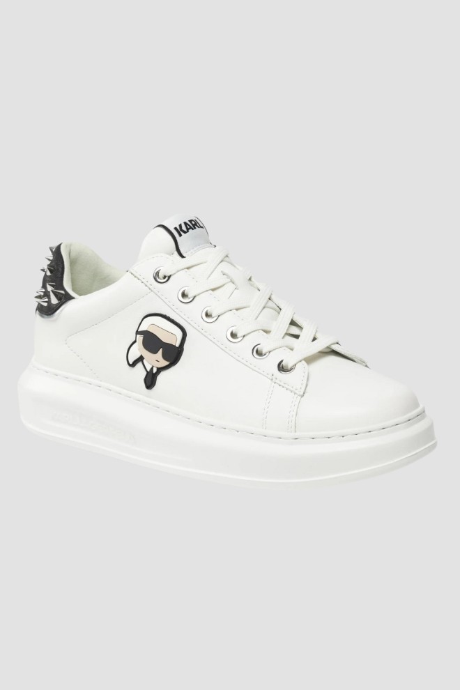 KARL LAGERFELD Białe sneakersy Karpi NFT Stud Tab