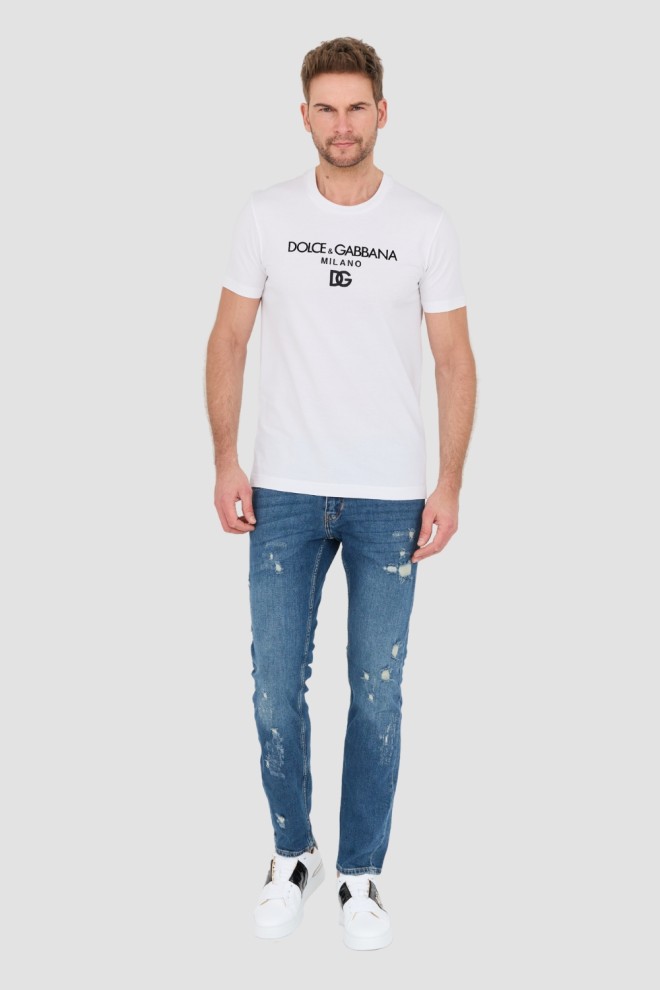 DOLCE AND GABBANA Biały t-shirt