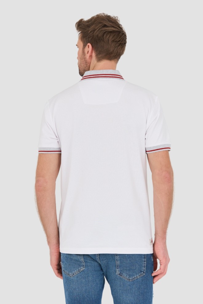 AERONAUTICA MILITARE White Polo Shirt M.C.