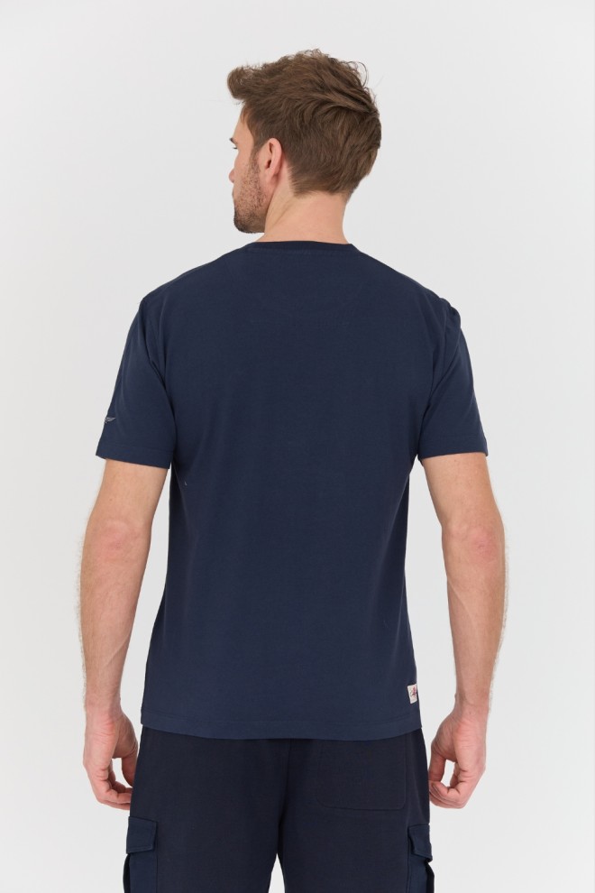 AERONAUTICA MILITARE Navy blue M.C. t-shirt.