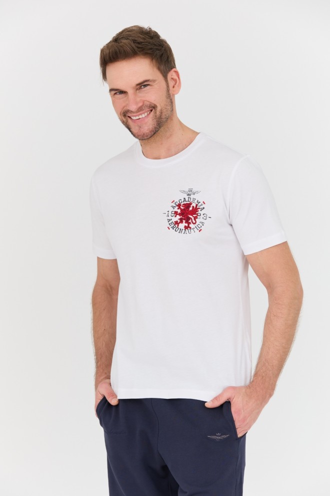 AERONAUTICA MILITARE White M.C. t-shirt.