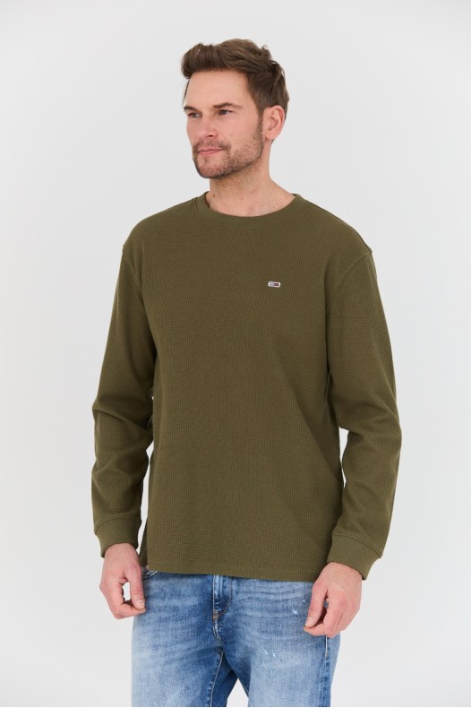 TOMMY JEANS Olive sweater