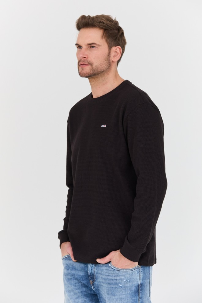 TOMMY JEANS Pulover negru pentru bărbați