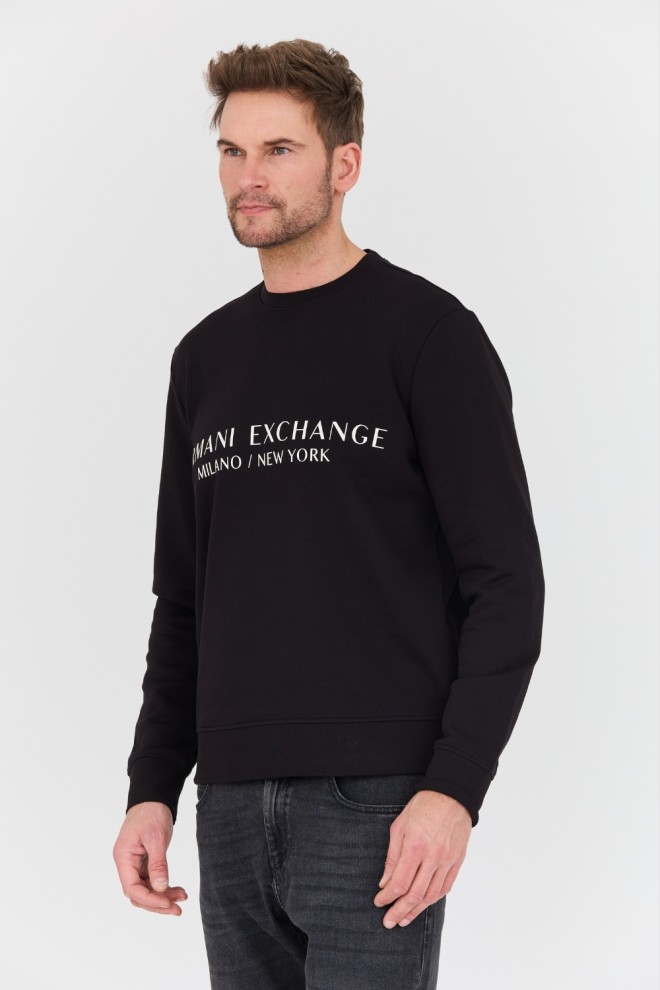 ARMANI EXCHANGE Tricou negru pentru bărbați