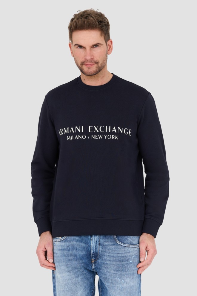 ARMANI EXCHANGE Hanorac albastru marin pentru bărbați