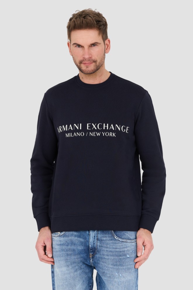 Темно-синій світшот ARMANI EXCHANGE