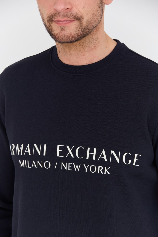 Темно-синій світшот ARMANI EXCHANGE