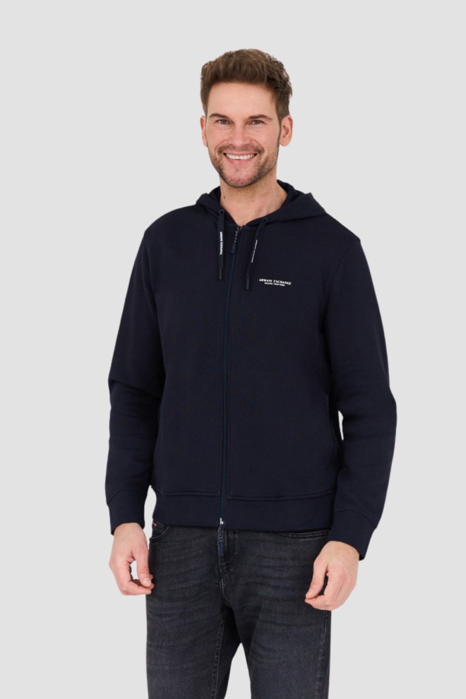 ARMANI EXCHANGE Navy blue hooded sweatshirt