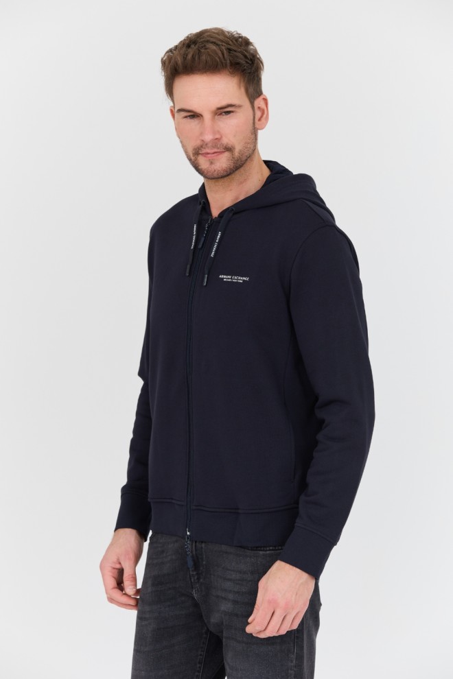 ARMANI EXCHANGE Navy blue hooded sweatshirt