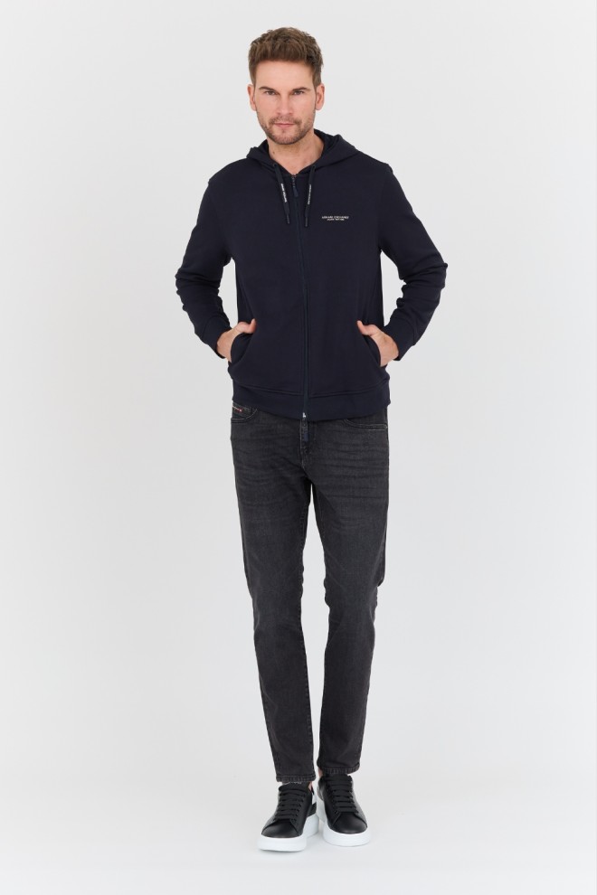 ARMANI EXCHANGE Navy blue hooded sweatshirt