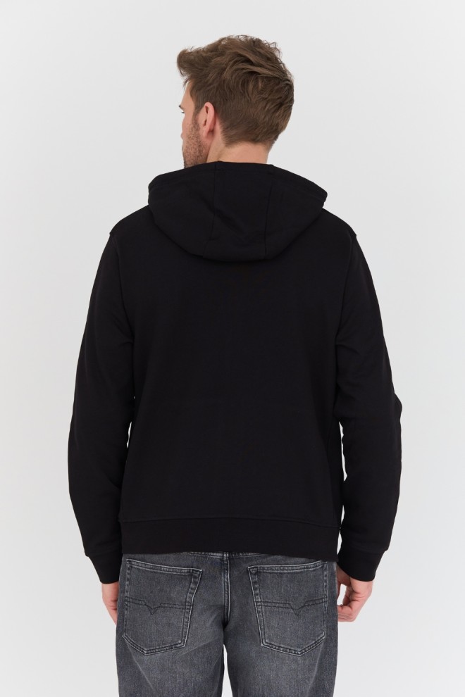 ARMANI EXCHANGE Black hooded sweatshirt