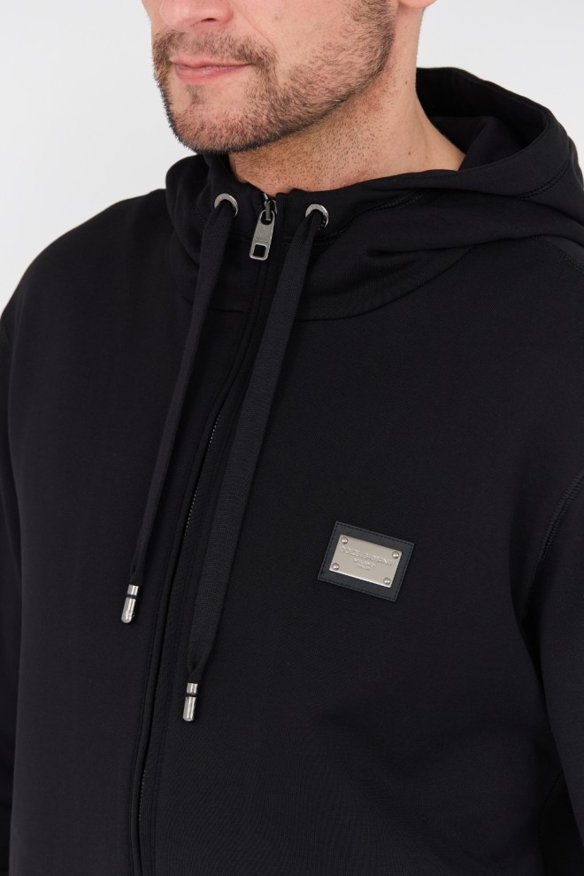 DOLCE & GABBANA Hanorac negru pentru bărbați