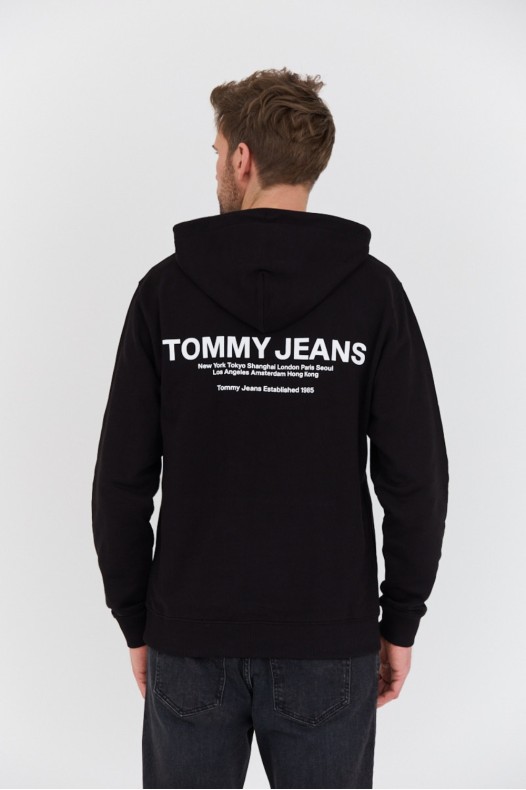 TOMMY JEANS Hanorac negru...