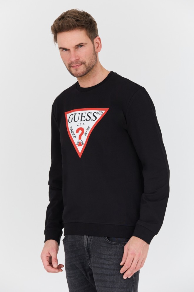 Світшот GUESS Black Audley