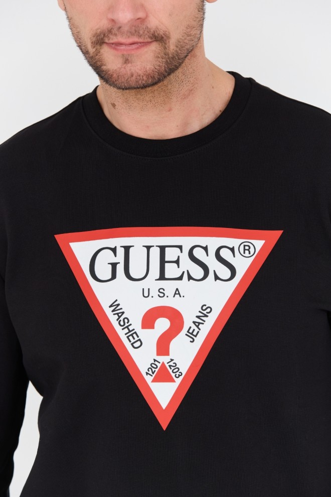 GUESS Black Audley Sweatshirt