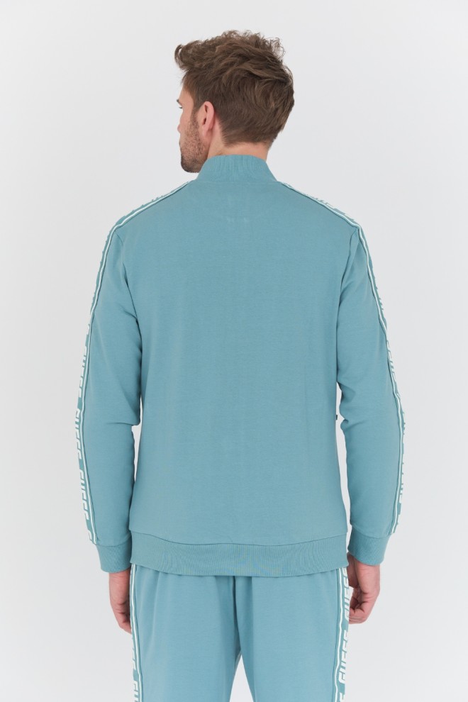 GUESS Turquoise Full Zip Sweatshirt