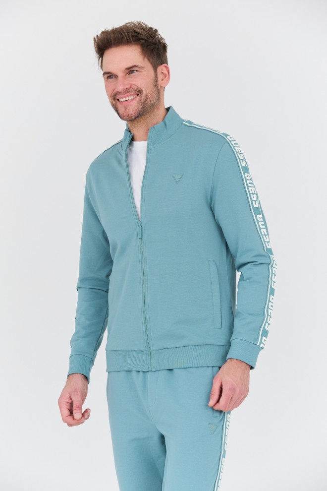 GUESS Turquoise Full Zip Sweatshirt