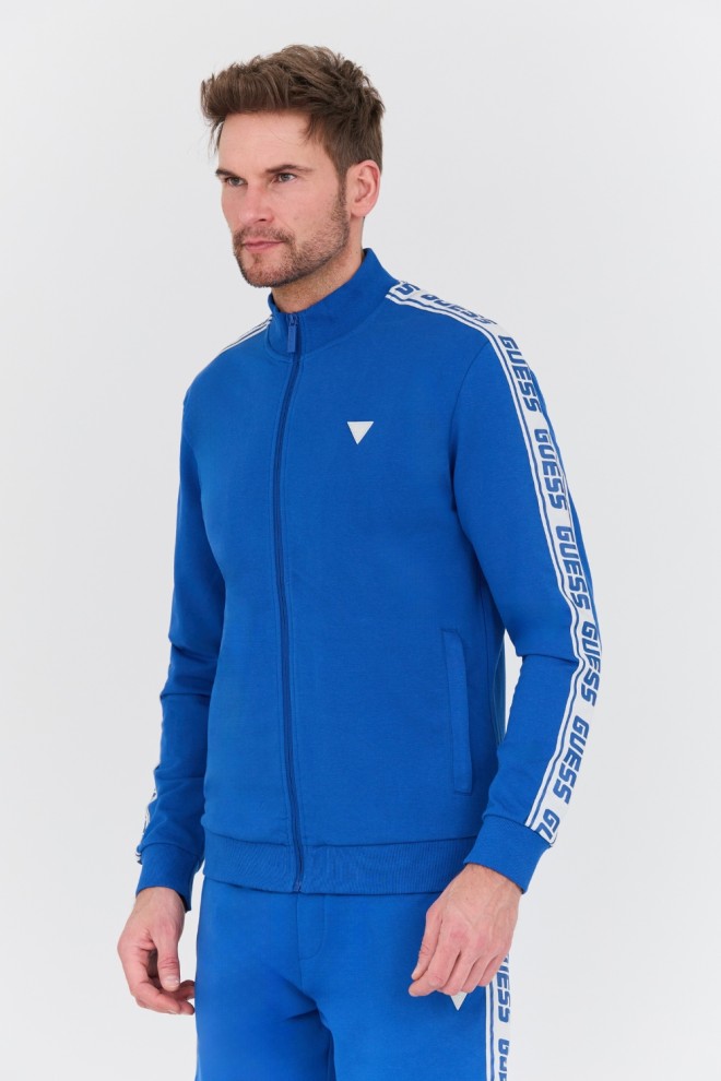 GUESS Blue Full Zip Sweatshirt