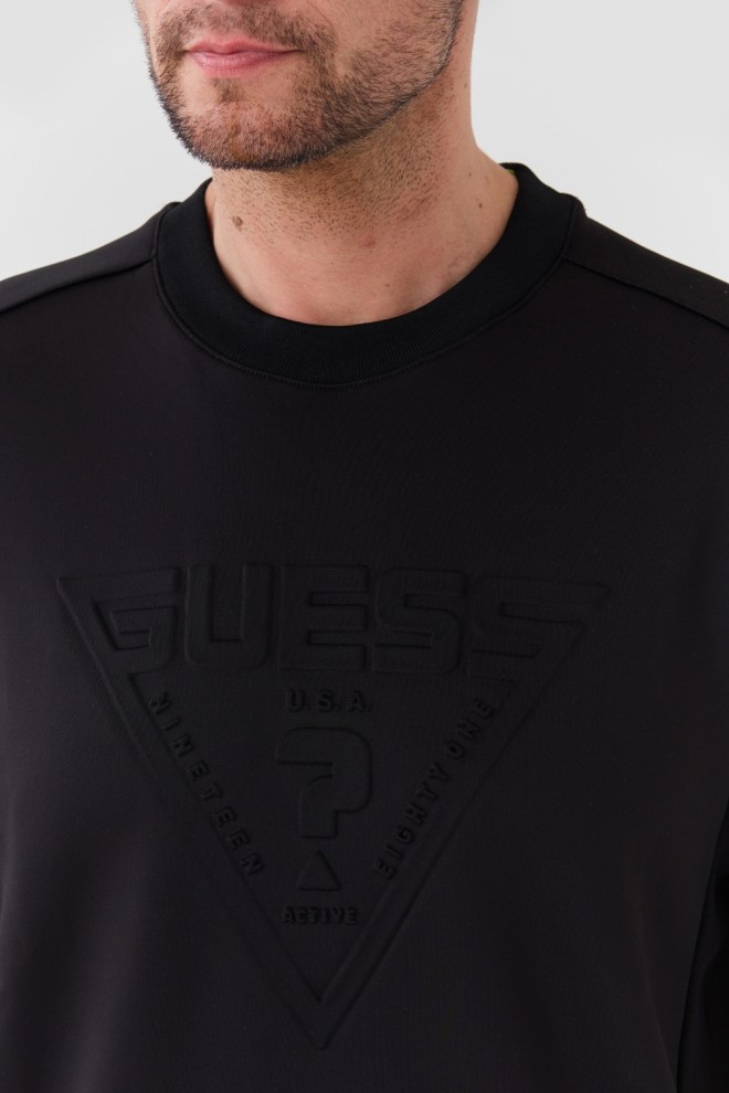 GUESS Tricou negru pentru bărbați