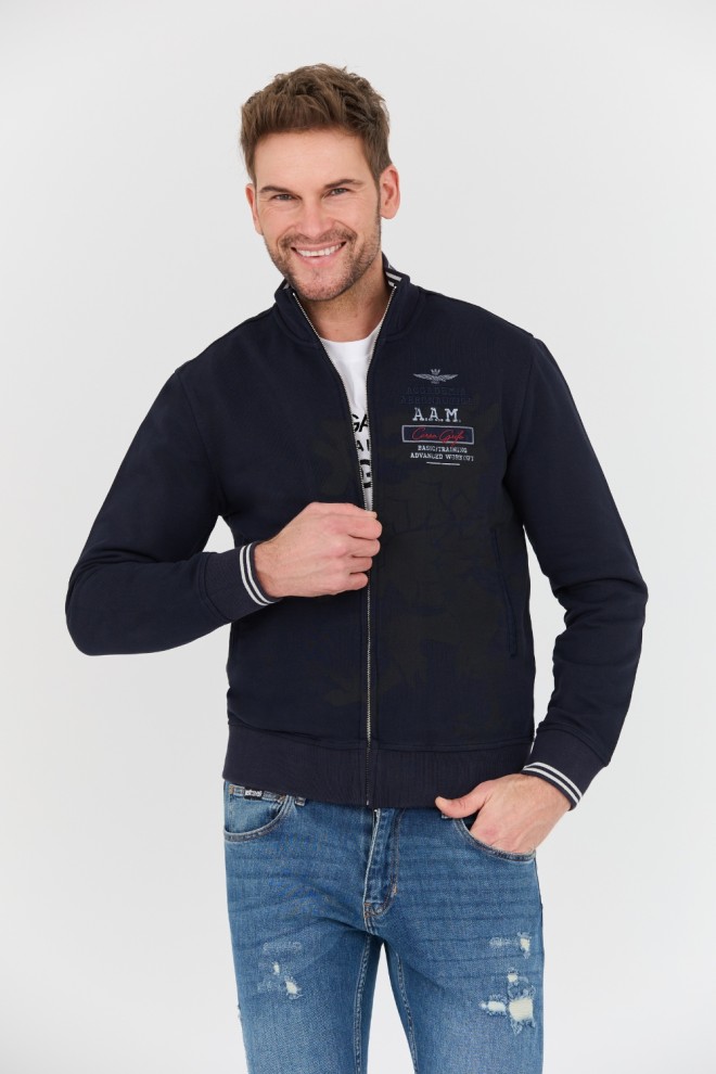 AERONAUTICA MILITARE Navy blue Felpa sweatshirt