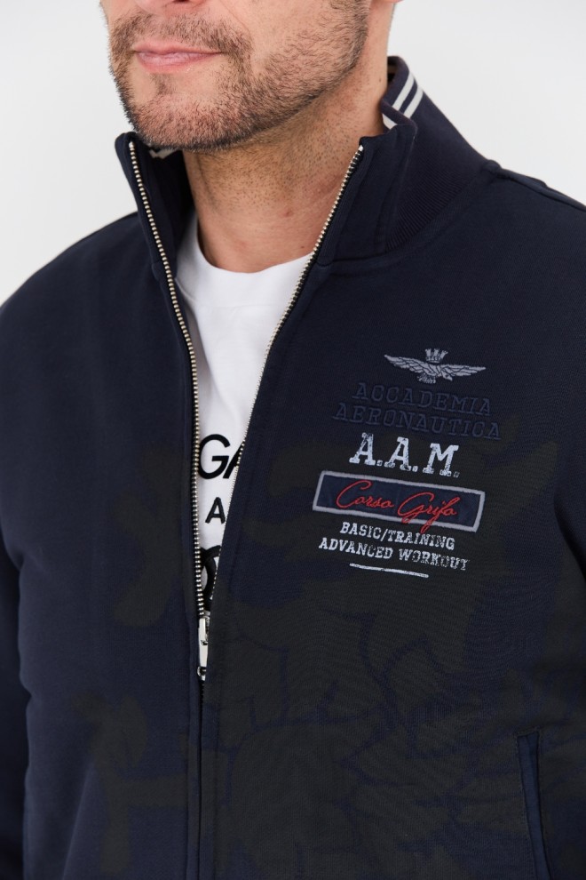 AERONAUTICA MILITARE Navy blue Felpa sweatshirt