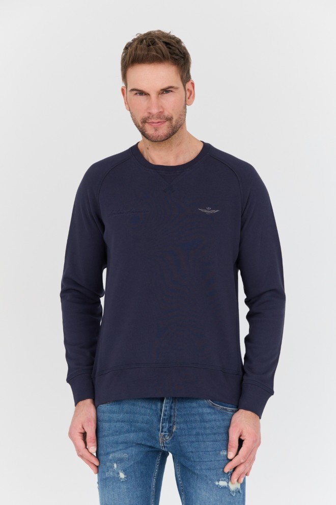 AERONAUTICA MILITARE Navy blue Felpa Girocollo sweatshirt