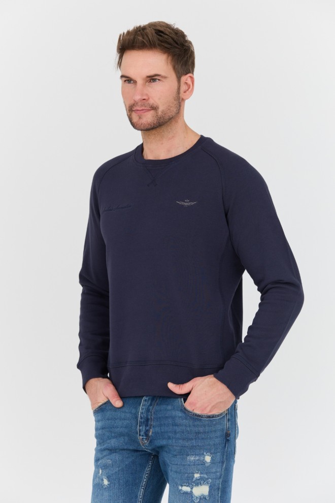 AERONAUTICA MILITARE Navy blue Felpa Girocollo sweatshirt