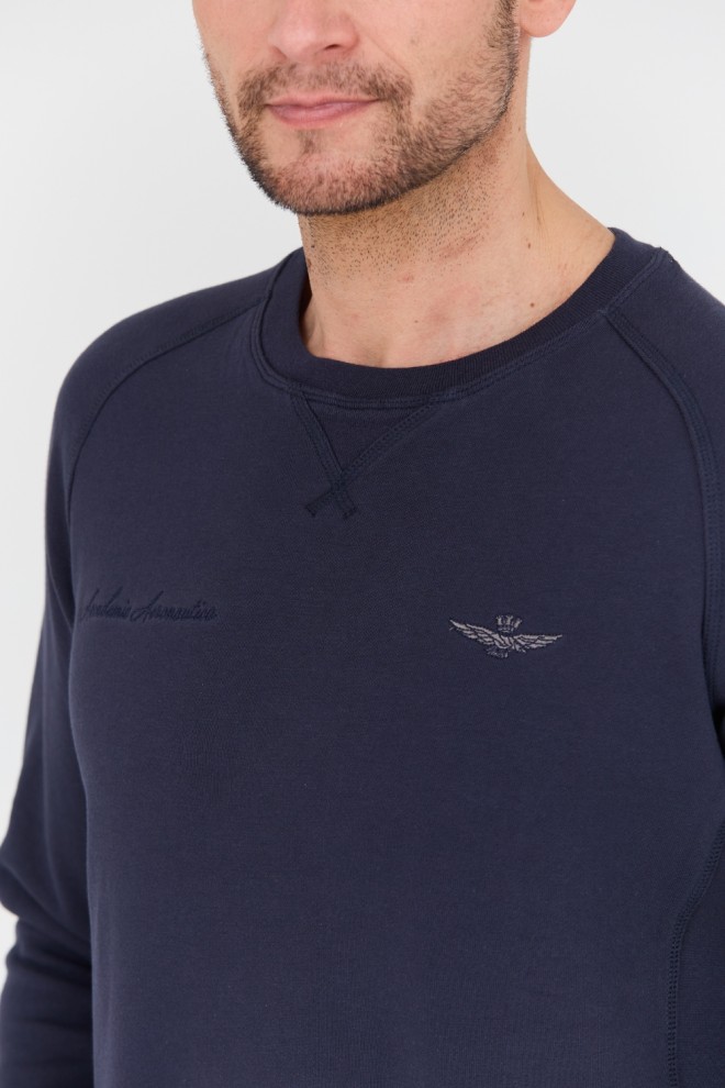 AERONAUTICA MILITARE Navy blue Felpa Girocollo sweatshirt