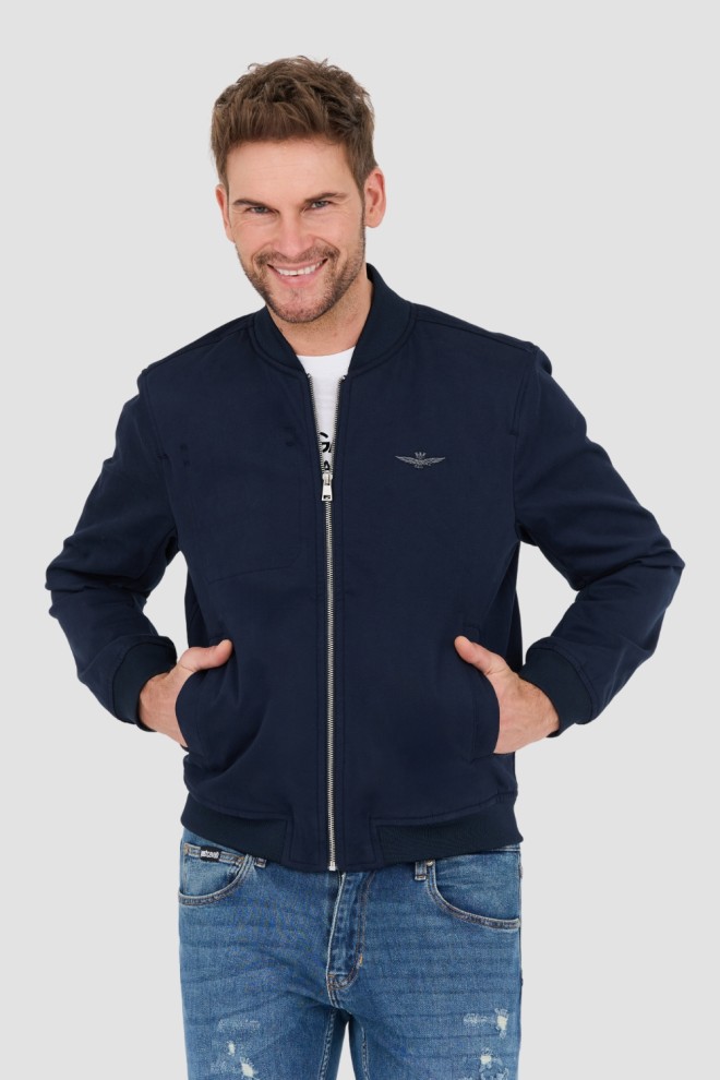 AERONAUTICA MILITARE Navy blue bomber