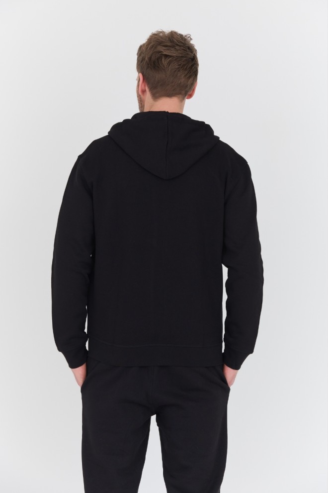 GUESS Black Aldwin Zip Sweatshirt