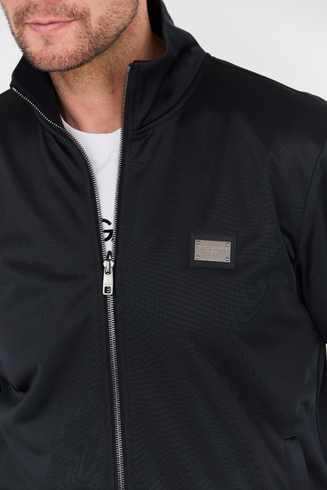 DOLCE & GABBANA Bomber negru pentru bărbați