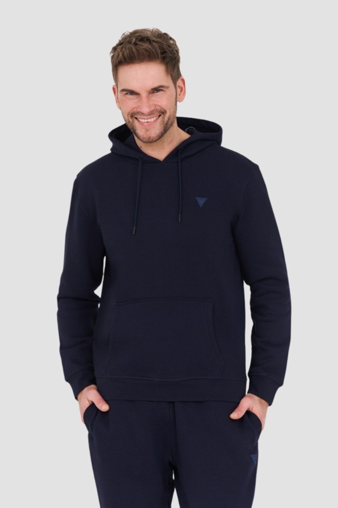 GUESS Navy Blue Aldwin Hooded Sweatshirt