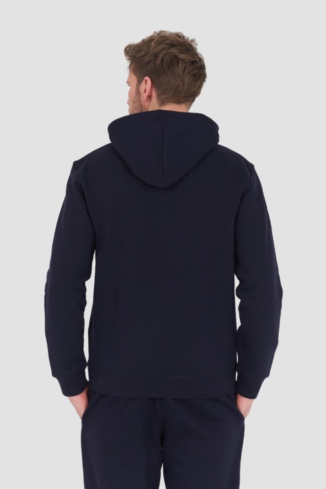 GUESS Navy Blue Aldwin Hooded Sweatshirt