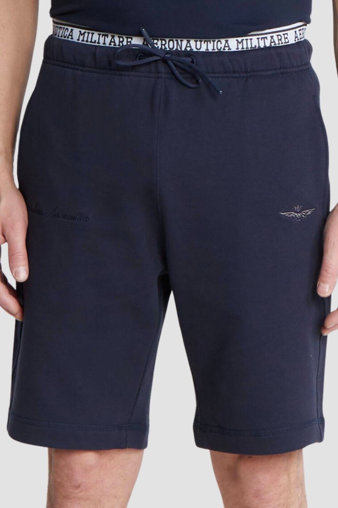 AERONAUTICA MILITARE Navy blue Bermuda shorts