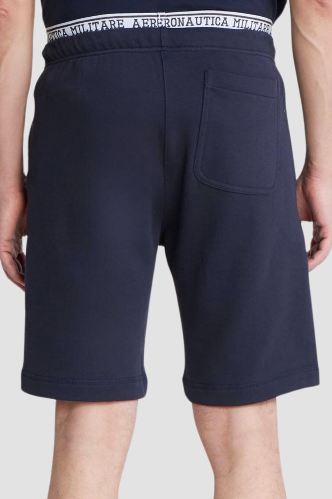 AERONAUTICA MILITARE Navy blue Bermuda shorts